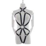 Allure Fetishwear PVC Body Harness Teddy - Image 9