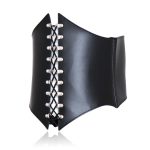 Leather Buckle Strap Waspie Corset - Image 4
