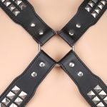 Harness With Two Rows O Shiny Pyramid Studs - Image 2