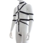 Fetish Full Body Harness With Double Cuffs - Image 2