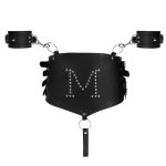 M Studs Corset Bondage Harness With Cuffs - Image 2