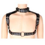 Neck Collar Body Harness Leather Straps - Image 6