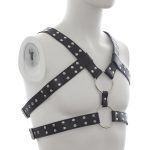 Men's Sexy Bondage Double Belt Chest Harness - Image 7