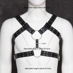 Men's Sexy Bondage Double Belt Chest Harness - Image 2