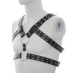 Men's Sexy Bondage Double Belt Chest Harness - Image 3