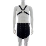 Men's Faux Leather Chest Shorts Bondage - Image 6