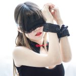 Velcro Lace Blindfold and Handcuffs Set - Image 5