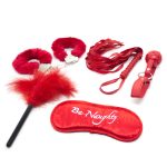 Red Lovers Metal Cuffs Restraint Kit - 5 Piece - Image 6