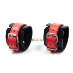 Black And Red Faux Leather Restraint Kit - 3 Piece - Image 3