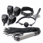 5pcs Real Leather Bondage Kit - Image 6