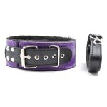 Purple And Black Fur Lined Bondage Kit 8 Piece - Image 9