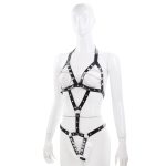 Fetish Faux Leather Lingerie Sexy Bikini