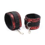 Bondage Embossed Cuffs With Collar Kit - Image 4