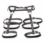 Women Punk Leather Harness Adjustable Garter Belt - Image 2