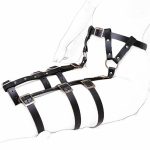 Women Punk Leather Harness Adjustable Garter Belt - Image 3