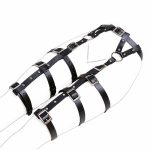 Women Punk Leather Harness Adjustable Garter Belt - Image 4