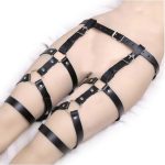 Leather Leg Harness Garter Belt - Image 2