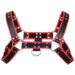 Black With Red Edge Chest Harness - Image 7