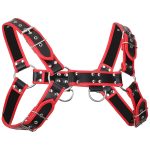 Black With Red Edge Chest Harness - Image 11