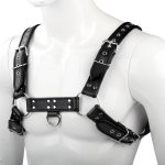 Black With Red Edge Chest Harness - Image 4