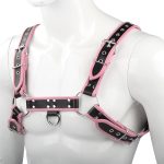 Black With Red Edge Chest Harness - Image 5