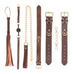 Brown Real Leather Bondage Kit - Image 6