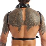 Men's Faux Leather Halter - Image 2