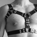 Chest Harness Punk Costume Straps - Double Nail - Image 3
