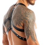 Chest Harness Punk Costume Straps with O Rings - Image 2