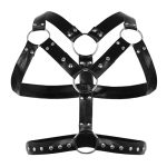Chest Harness Punk Costume Straps with O Rings - Image 4
