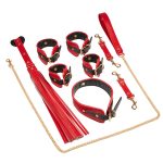 Black & Red PU Bondage Kit - Image 8