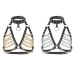 Women's Punk Harness Bra Goth Belt - Image 2