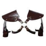 Unisex Brown PU Leather Vintage Armor - Image 2