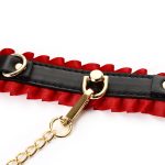 Creased Lace Neck Collar With Cuffs - Image 4