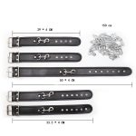 Restraint PU Leather Hands Cuffs Neck Collar Set - Image 3