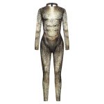 Print Halloween Costume Petsuit - Snakeskin - Image 2