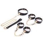 Heart Real Leather 3 Pcs Bondage Kit