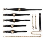 Heart Real Leather 3 Pcs Bondage Kit - Image 3