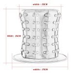 Punk Unisex Rivet High Top Party PU Top Hat - Image 3