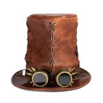 Men's Steampunk Sutural High Hat with Glasses - Image 2