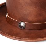 Men's Steampunk Badge Splice Hat - Image 4