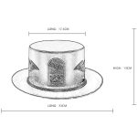 Steampunk Costume Plague Doctor Hat - Image 3