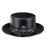 Steampunk Leather Top Hat For Halloween - Image 6