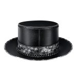 Steampunk Leather Top Hat For Halloween - Image 2