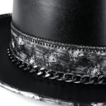 Steampunk Leather Top Hat For Halloween - Image 5