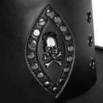 Men's Steampunk Rivet Skull Hat - Image 3
