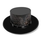 Men's Steampunk Floral Printed Hat - Image 7