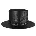 Men's Steampunk Flame Skull Hat - Image 7