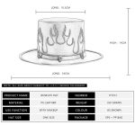 Men's Steampunk Flame Skull Hat - Image 4