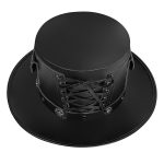Men's Steampunk Strappy Badge Hat - Image 2